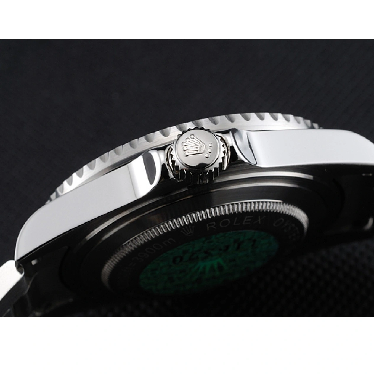 MiroTime 1025 Rolex Sky Dweller Stainless Steel Bracelet Black Dial Watch